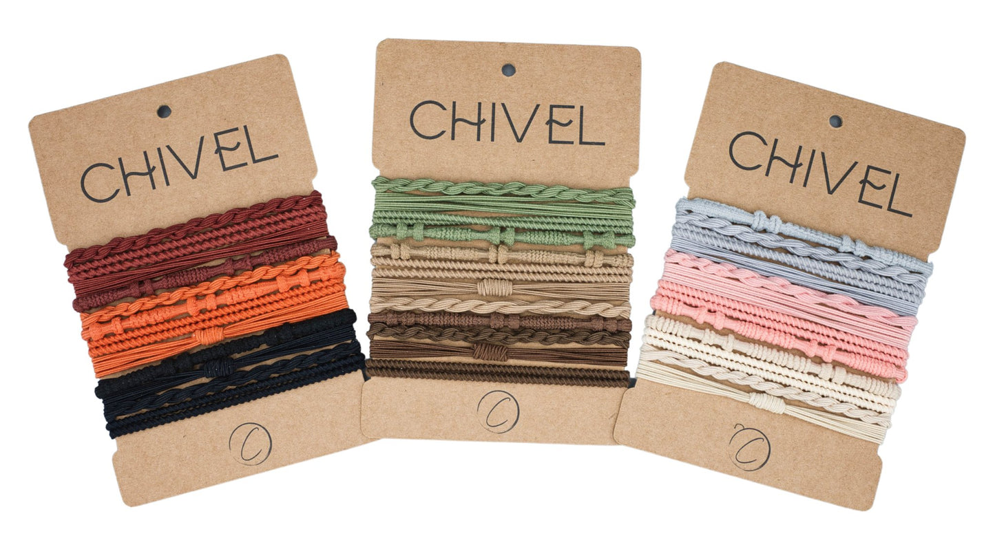 Woodland Chic - 12er Haargummi Set - CHIVEL